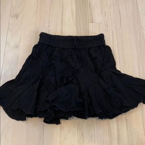 Selfie Leslie black ruffle skirt